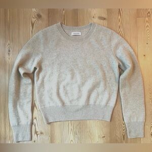 NAADAM 100% Cashmere Crewneck Sweater Soft beige Oatmeal Women's Size S